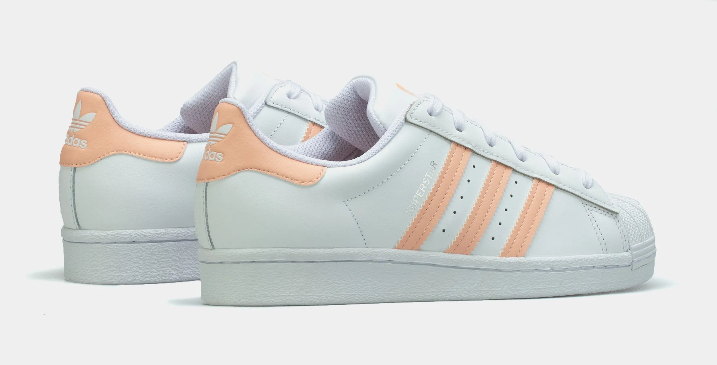 Superstar Grade School Lifestyle Shoe (White/Pink)