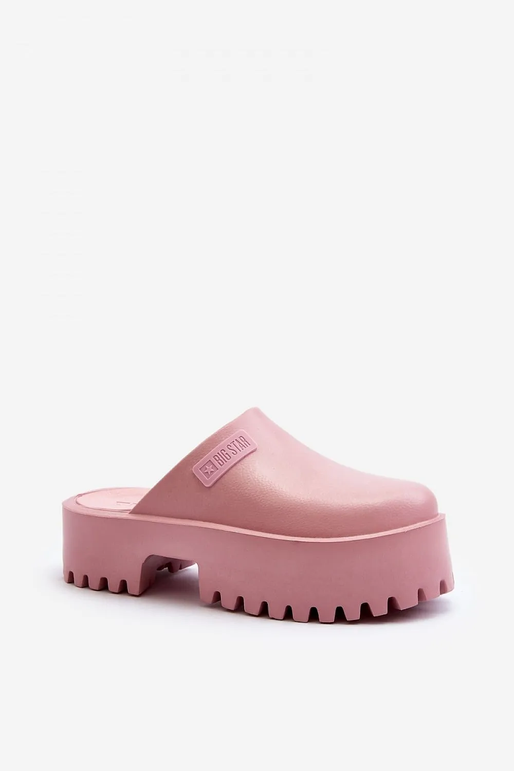 TEEK - Thick Smoothed No-Strap Platform Mules