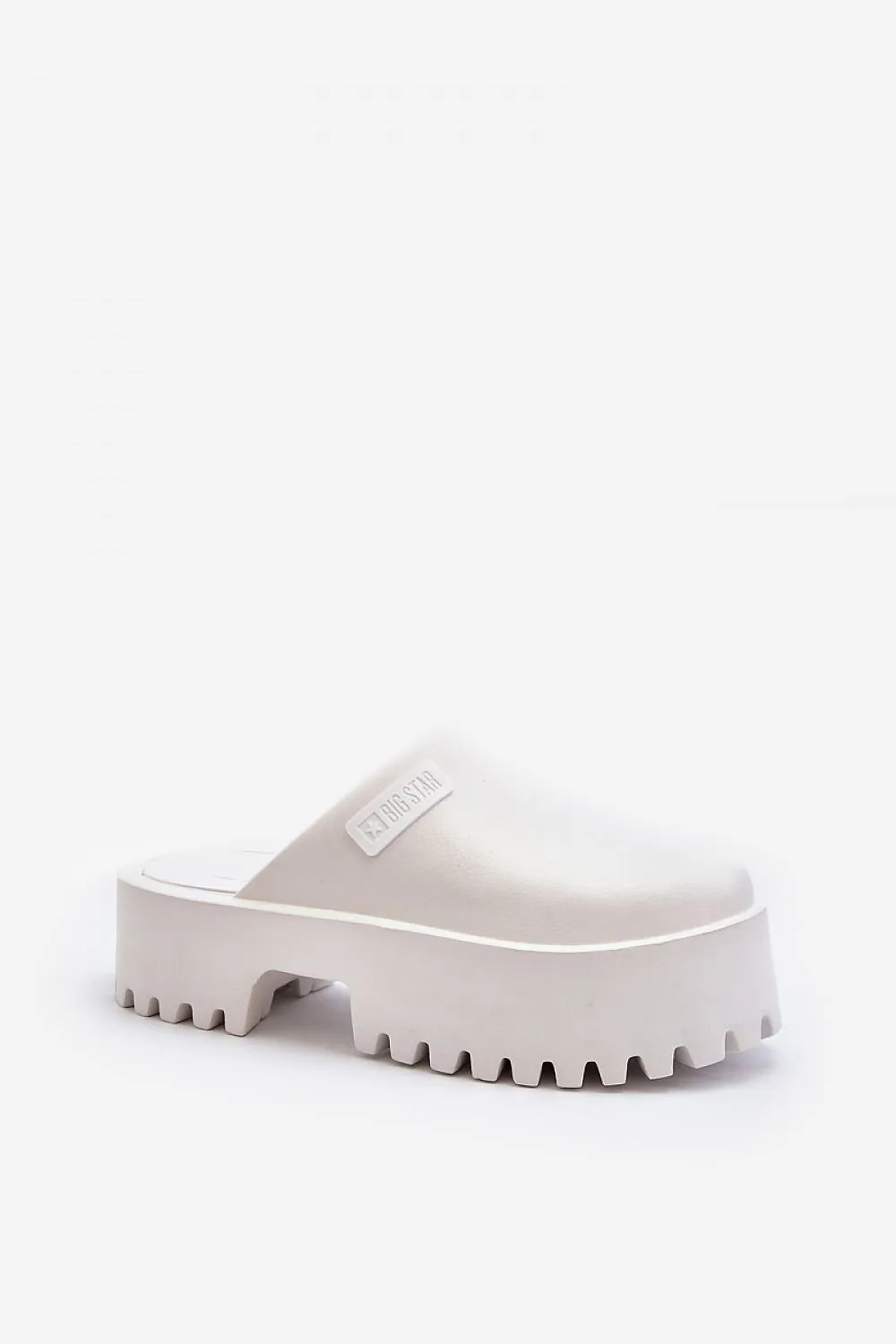 TEEK - Thick Smoothed No-Strap Platform Mules