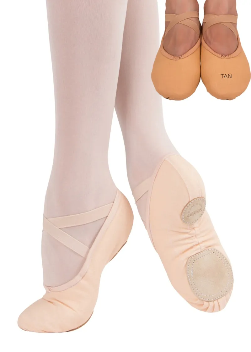 Tempo Canvas Ballet Shoe (Tan)