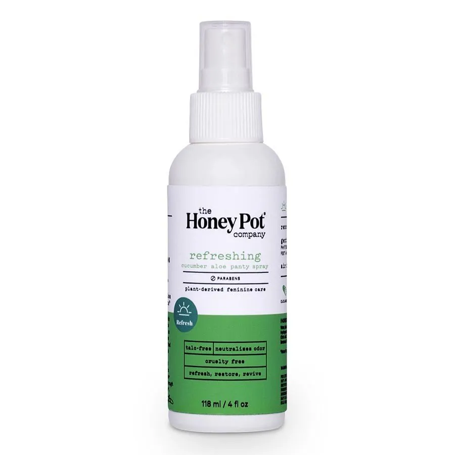 The Honey Pot Refreshing Cucumber Alor Panty Spray 4 oz Spray