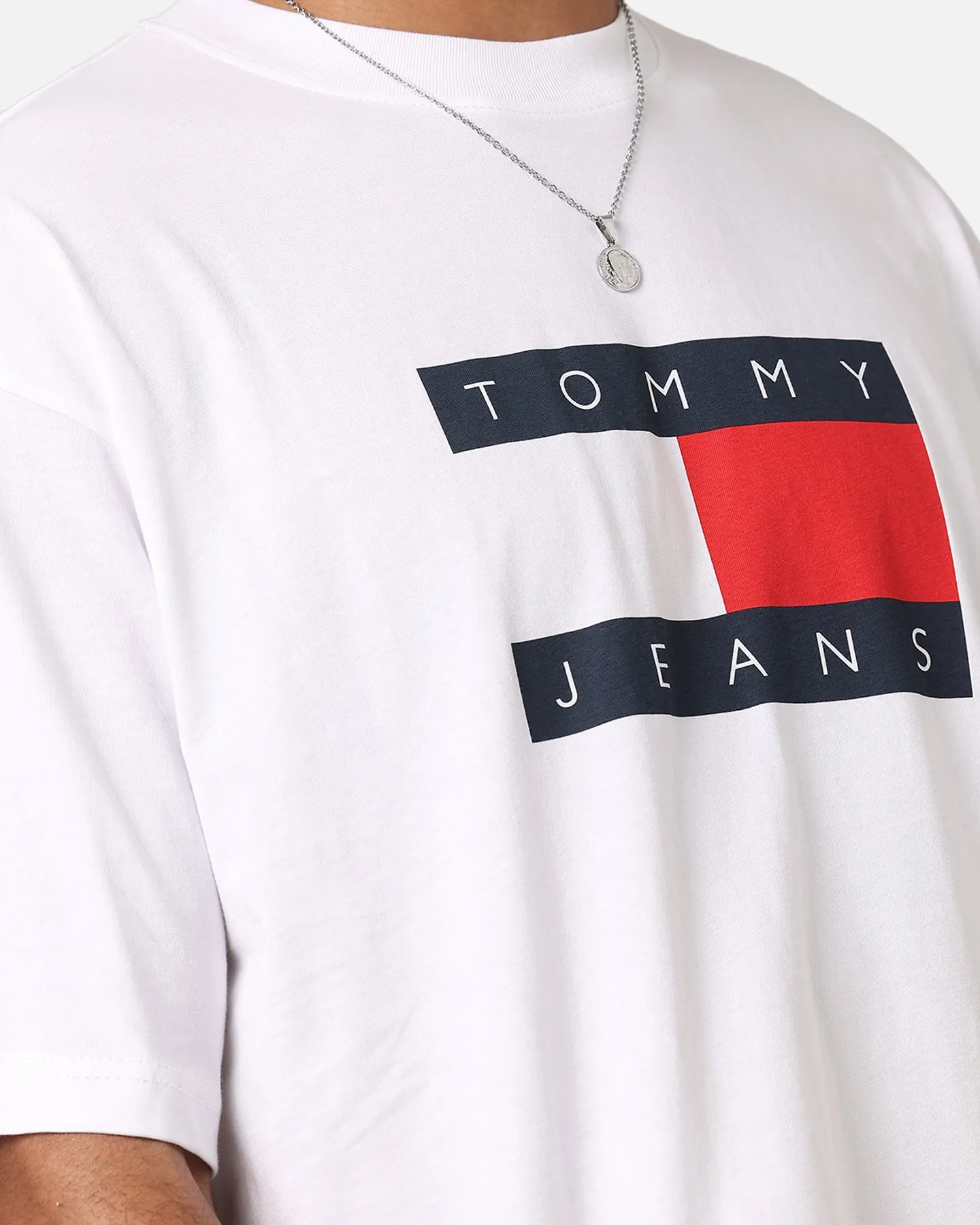 Tommy Jeans TJM Skate Flag T-Shirt White