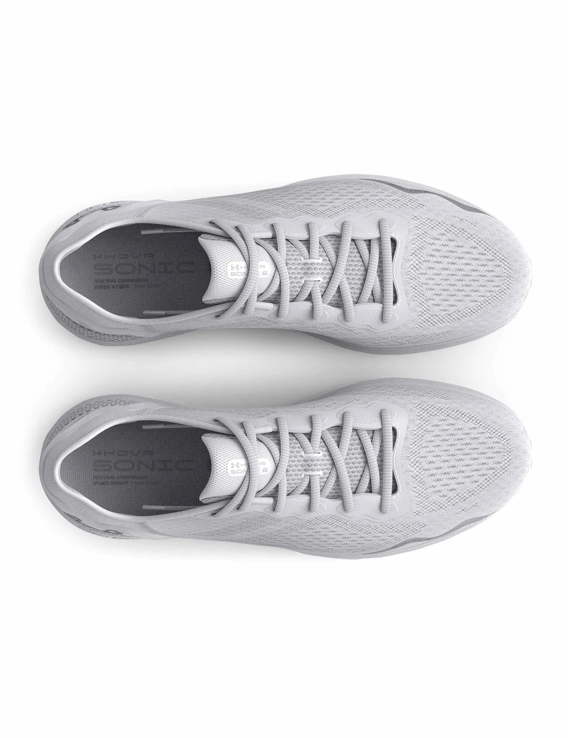 UA HOVR Sonic 6 Running Shoes - White/Metallic Silver