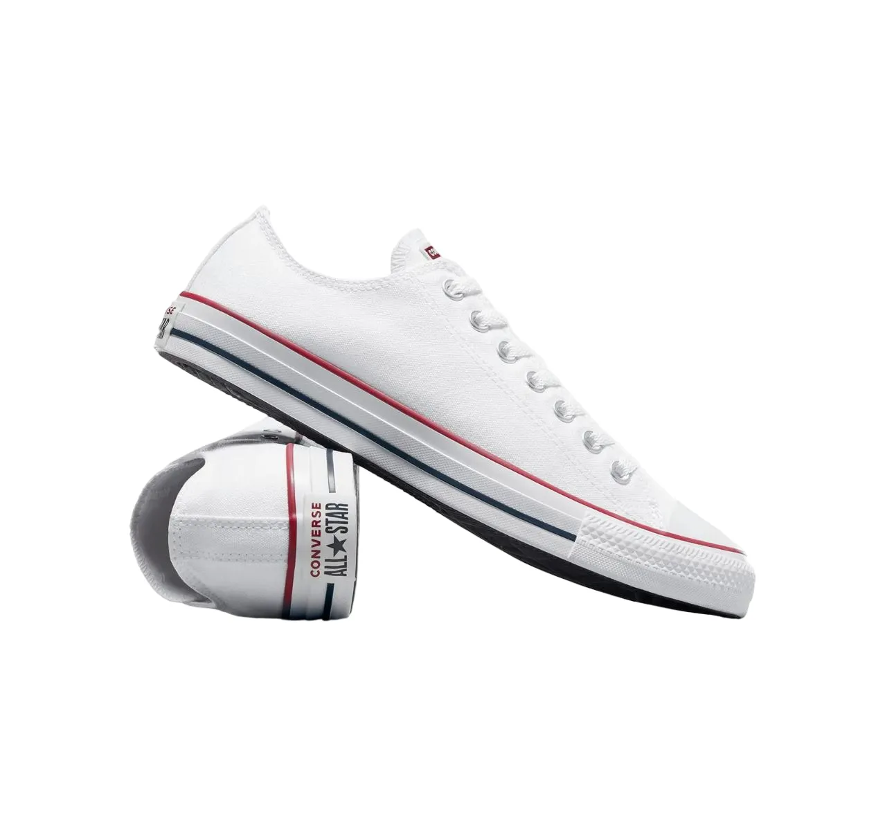 Unisex Converse Chuck Taylor All Star Classic Low Top Optical White Canvas Shoes