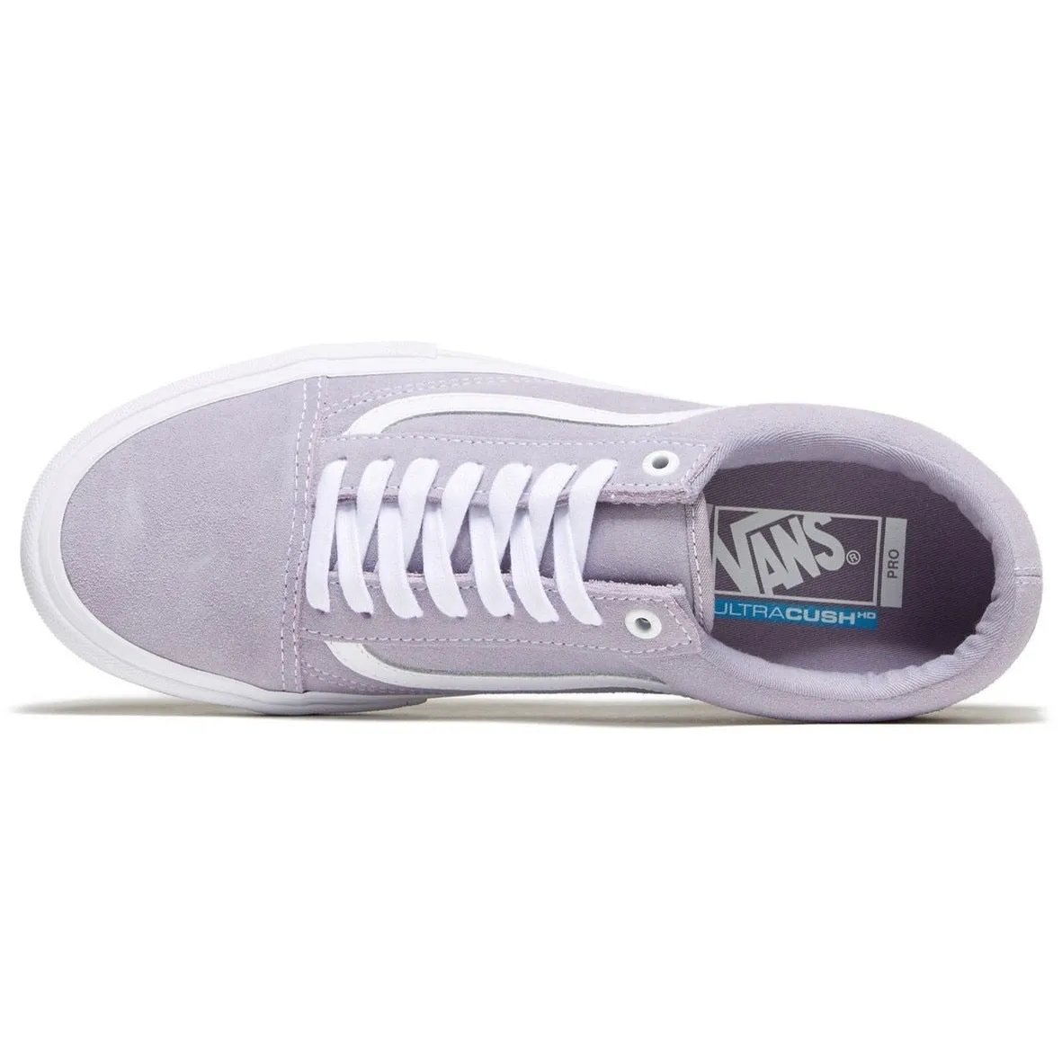 Vans Old Skool Pro (Lilac Gray/True White) Men's Skate Shoes