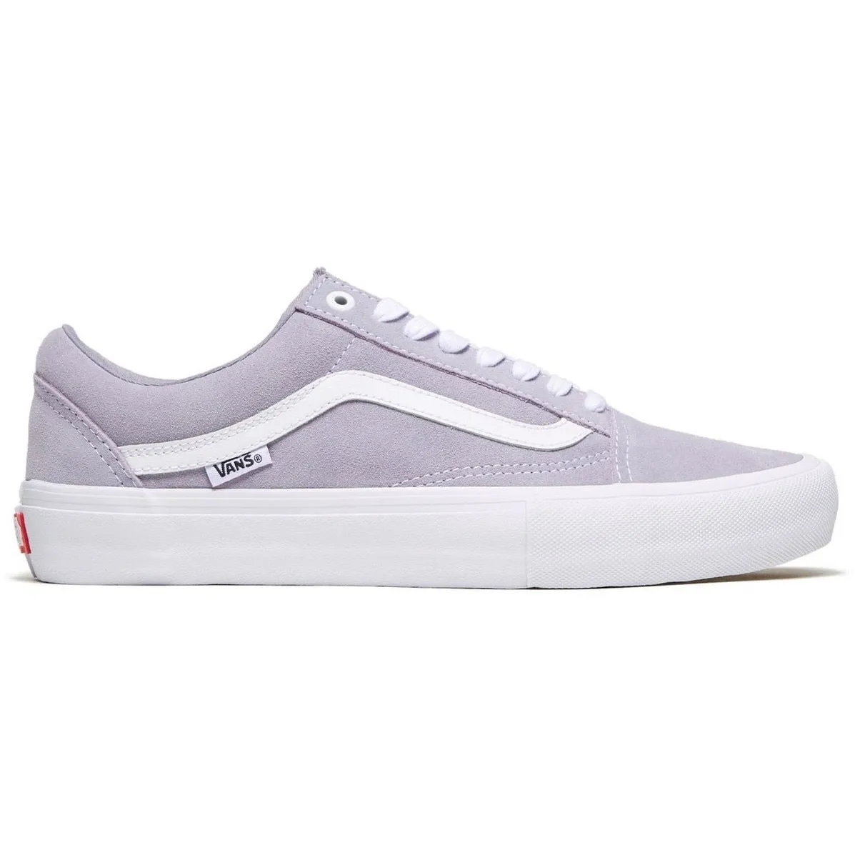 Vans Old Skool Pro (Lilac Gray/True White) Men's Skate Shoes