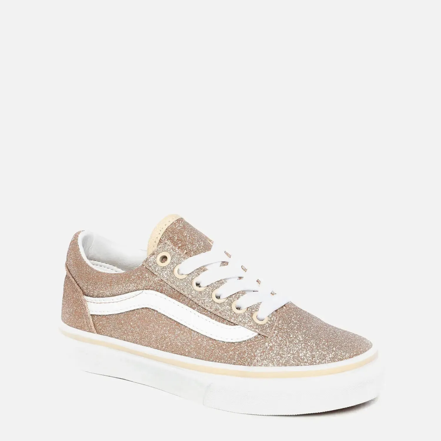 Vans Old Skool VN0A4BUU0GM1 Unisex Kids Brazilian Sand & White Skate Shoes B792