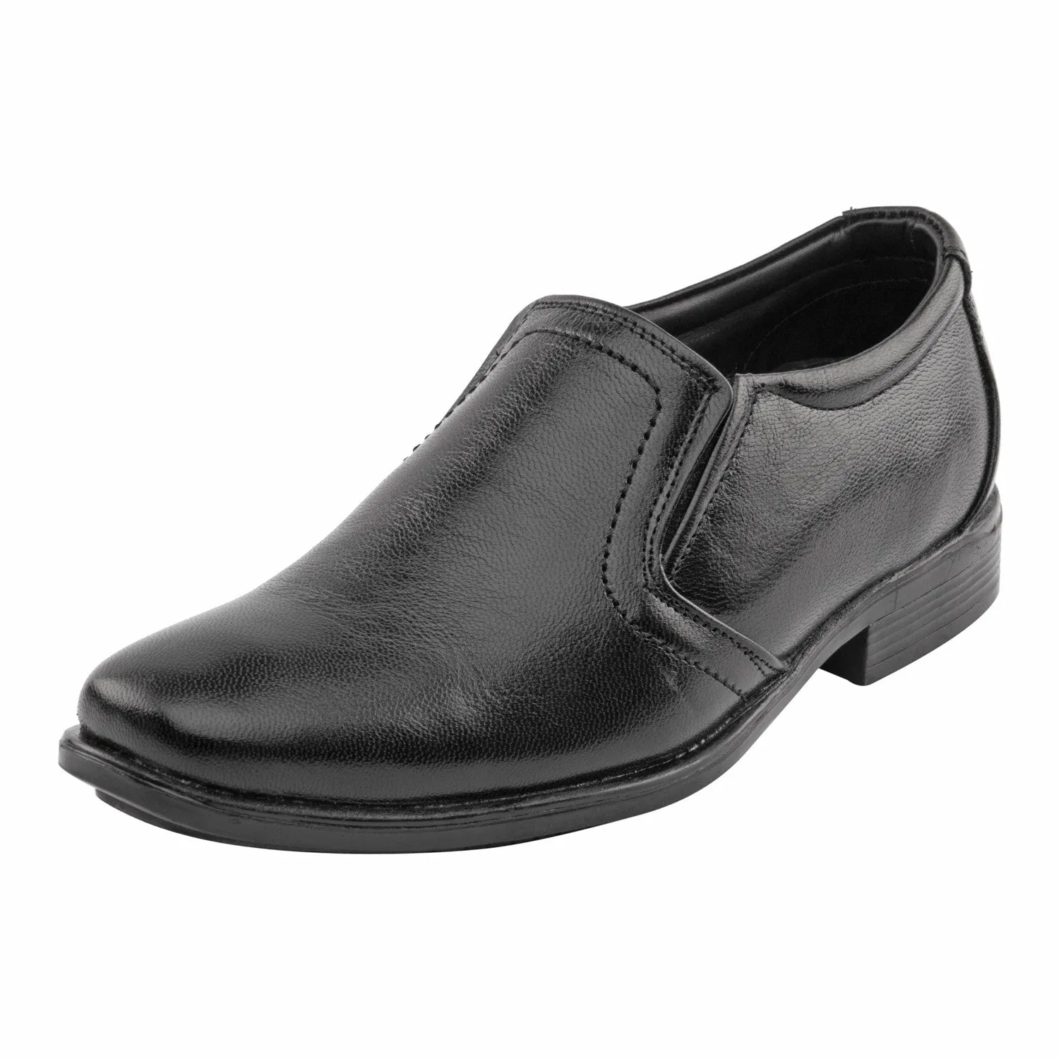 Vardhra Men 100% Genuine Leather - Formal Slip-on Shoes - Black