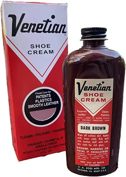 Venetian Shoe Cream 3oz (All Colors)