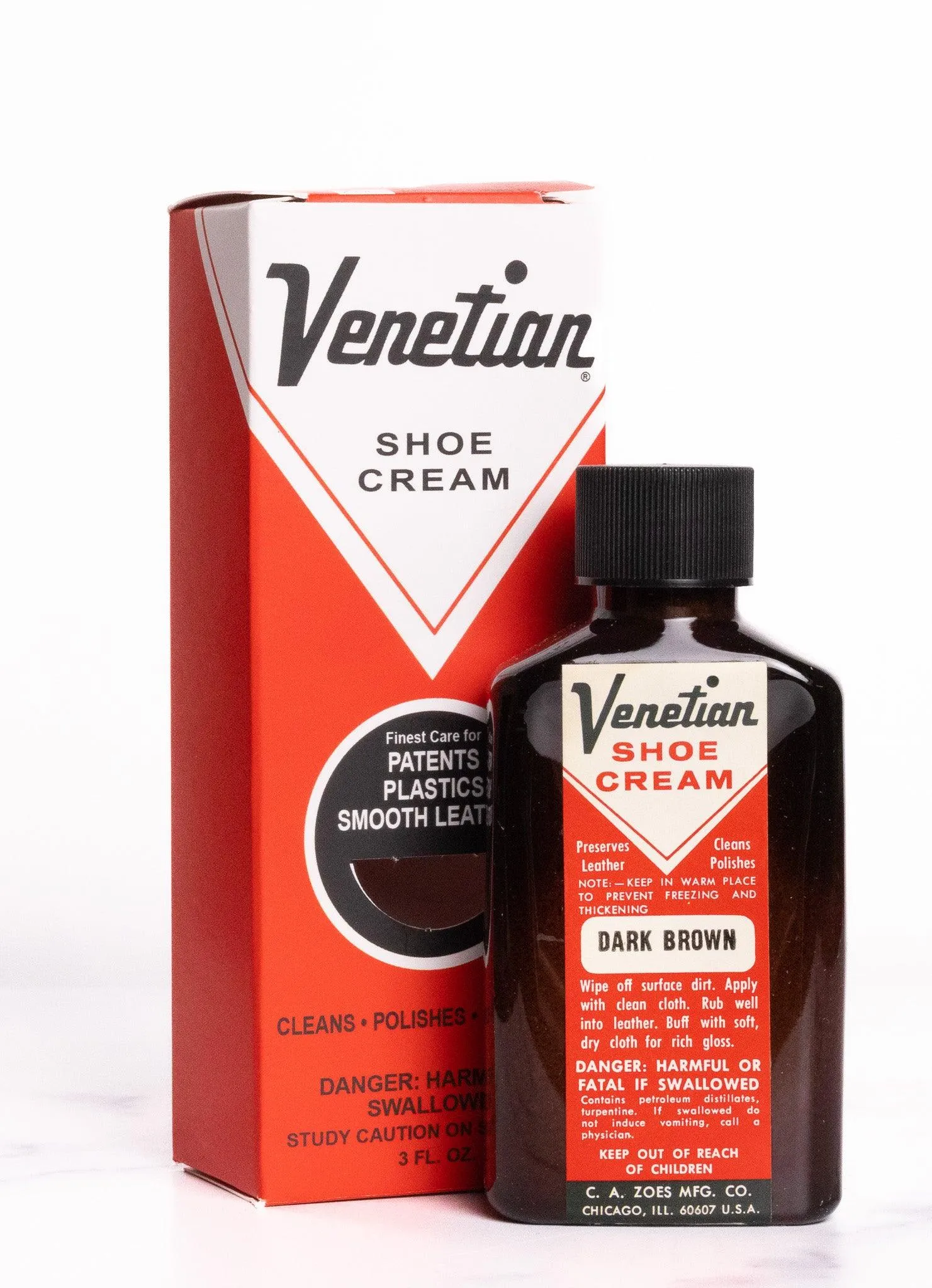 Venetian Shoe Cream 3oz (All Colors)