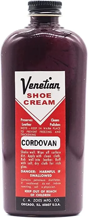 Venetian Shoe Cream 3oz (All Colors)