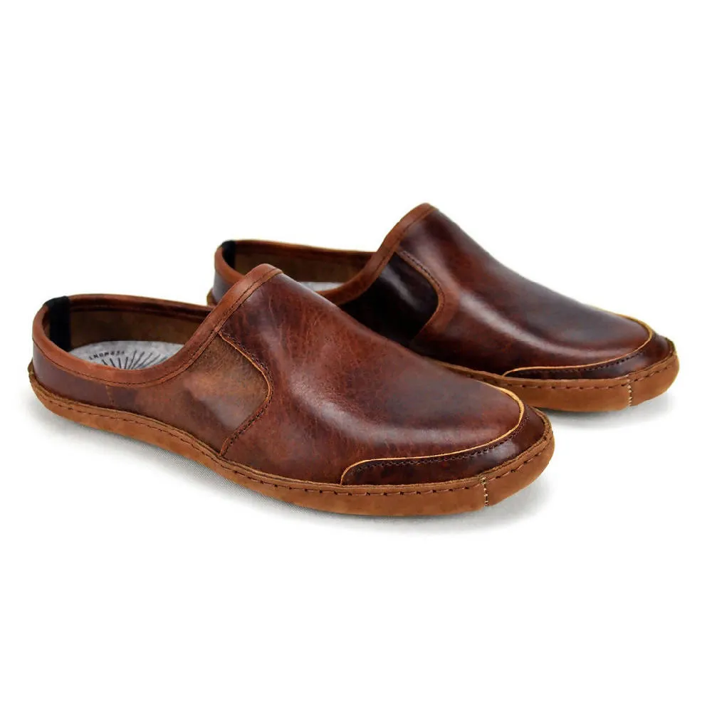 Vermont House Shoes: Mule - Tobacco