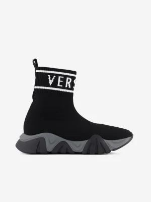 Versace Unisex Logo Sock Trainers