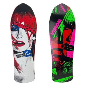 Vision 10.25" x 30.5" "Double Take" Aggressor Double Pleasure Skateboard Deck