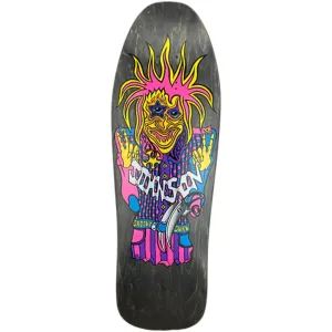 Vision 9.5" x 30.5" Joe Johnson Groovy Guru Reissue (BLACK STAIN) Skateboard Deck