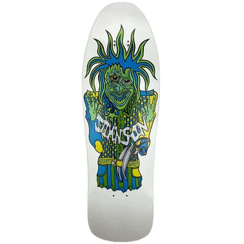 Vision 9.5" x 30.5" Joe Johnson Groovy Guru Reissue (WHITE DIP) Skateboard Decks