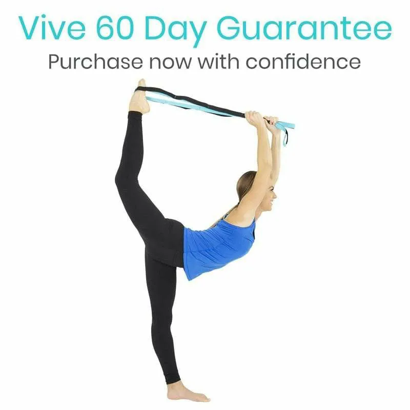 Vive Health Stretch Strap with Carrying Bag and Stretching Booklet