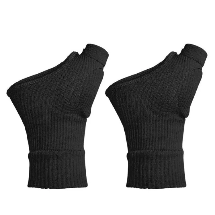 Warm and Cold Protection Gym Half Finger Gloves, Size: S(Black)