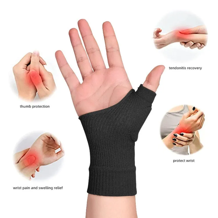 Warm and Cold Protection Gym Half Finger Gloves, Size: S(Black)