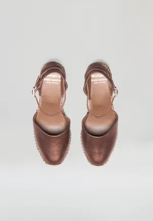 Wedges - Copper Suede