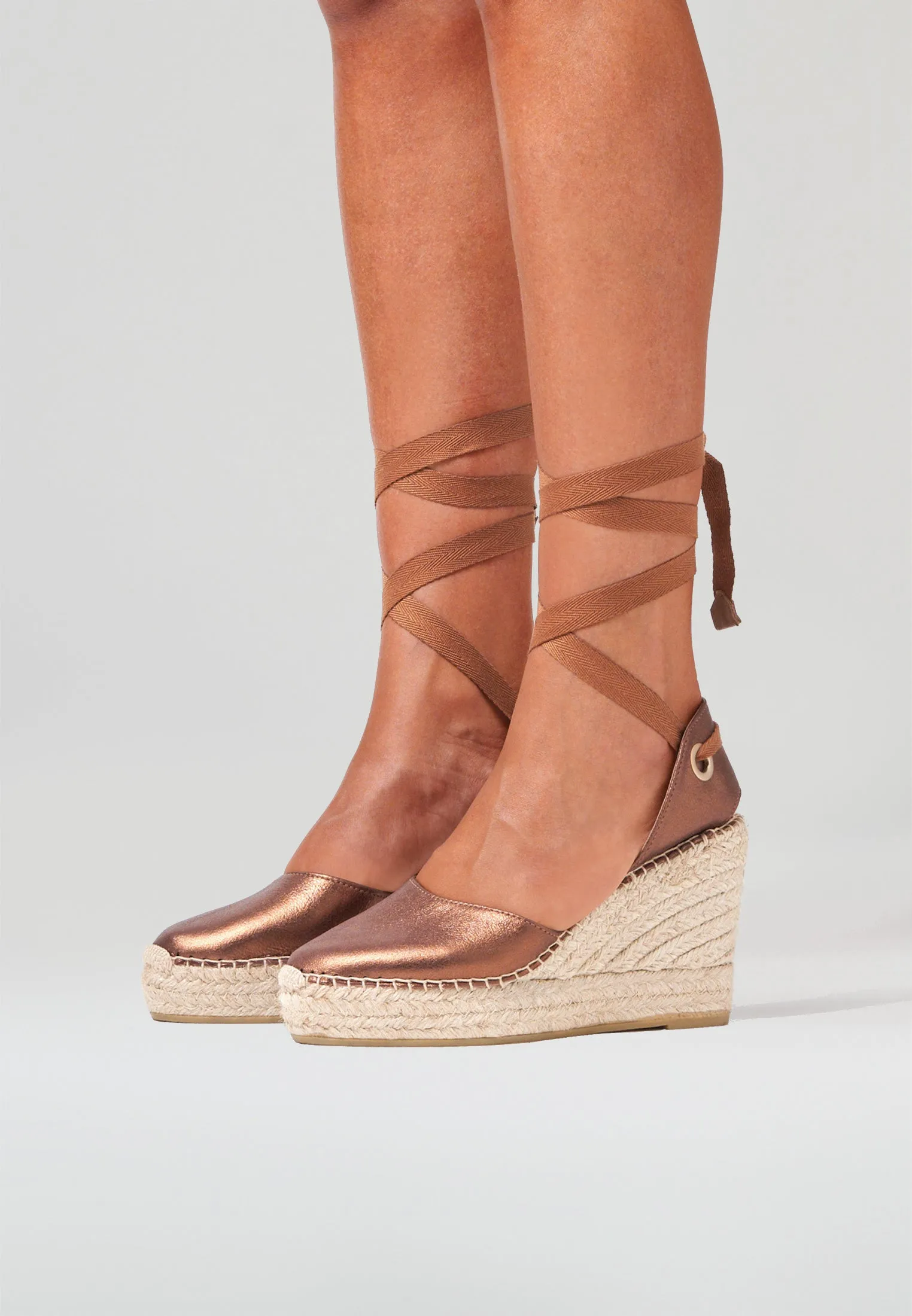 Wedges - Copper Suede