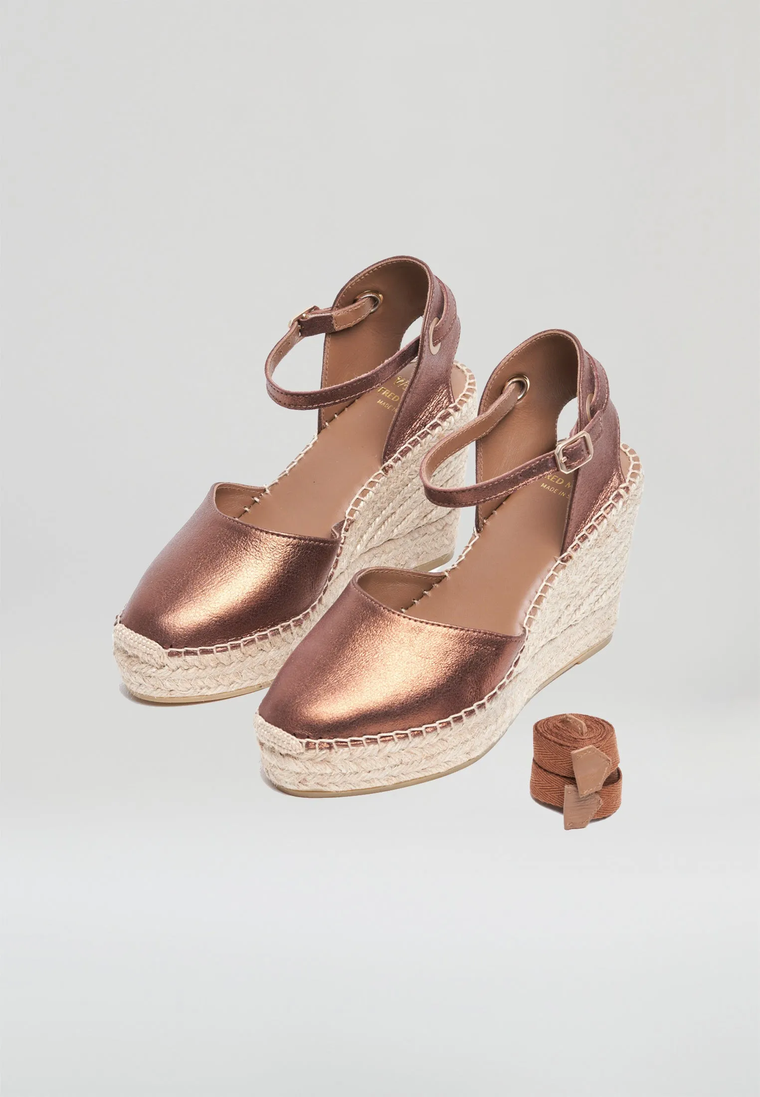 Wedges - Copper Suede