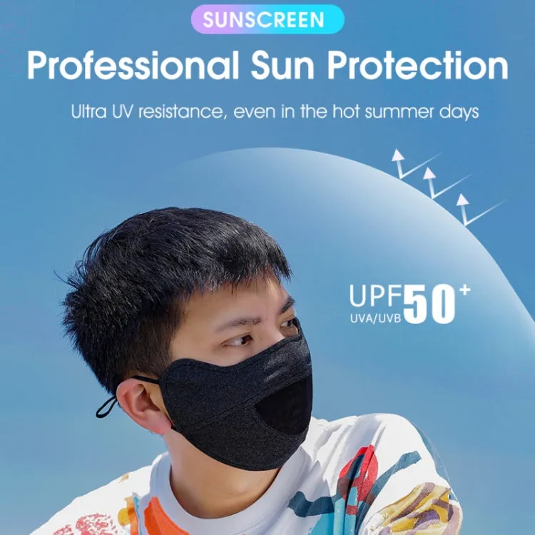 WEST BIKING Riding Ice Silk Sun Protection Breathable Outdoor Eye Corner Protection Facial Mask(Star Gray)