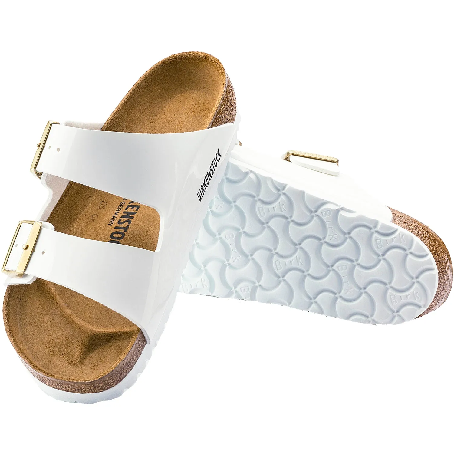 Women's Birkenstock Arizona White Patent Leather