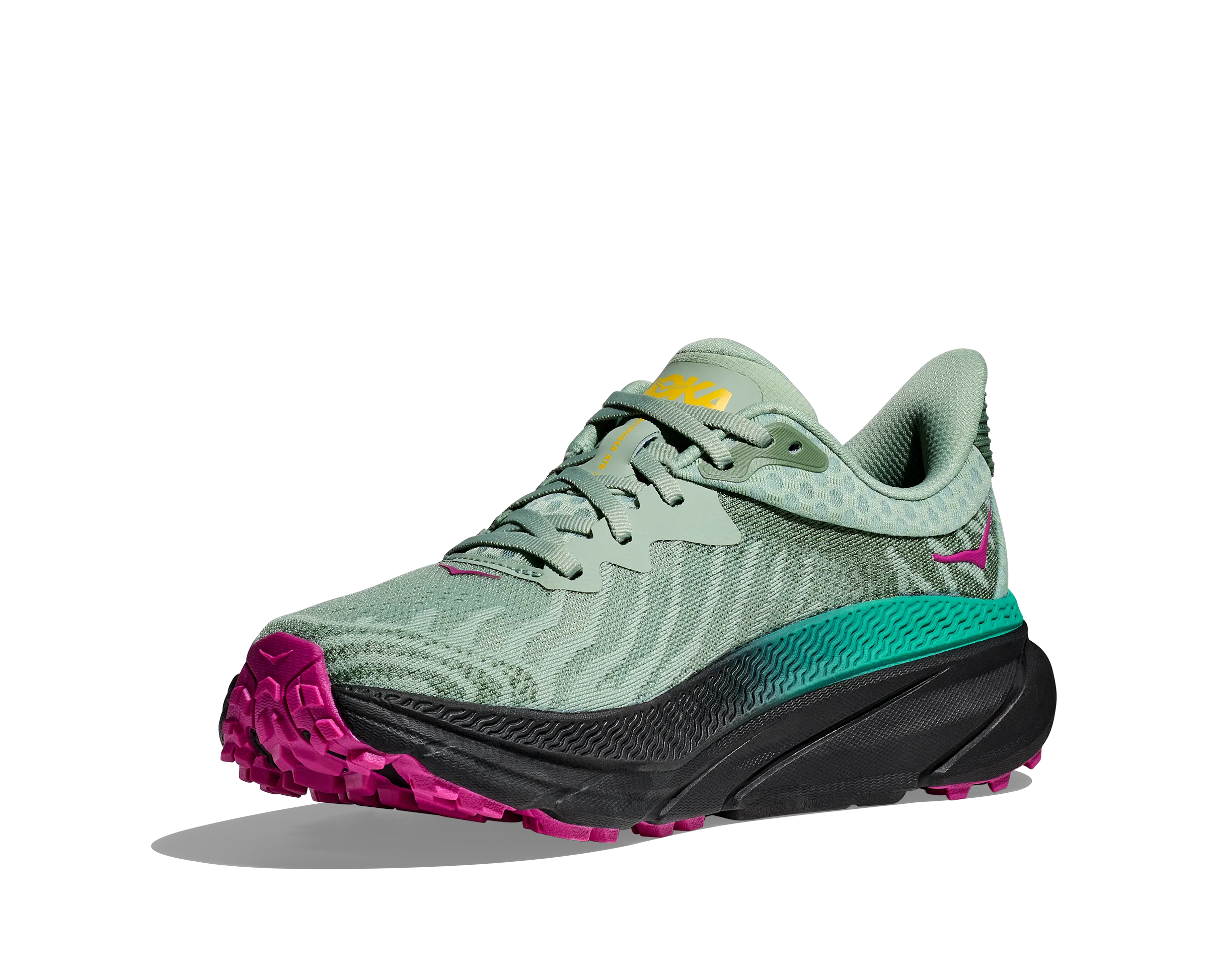 Women's Hoka Challenger 7 Color: Aloe Vera/ Black