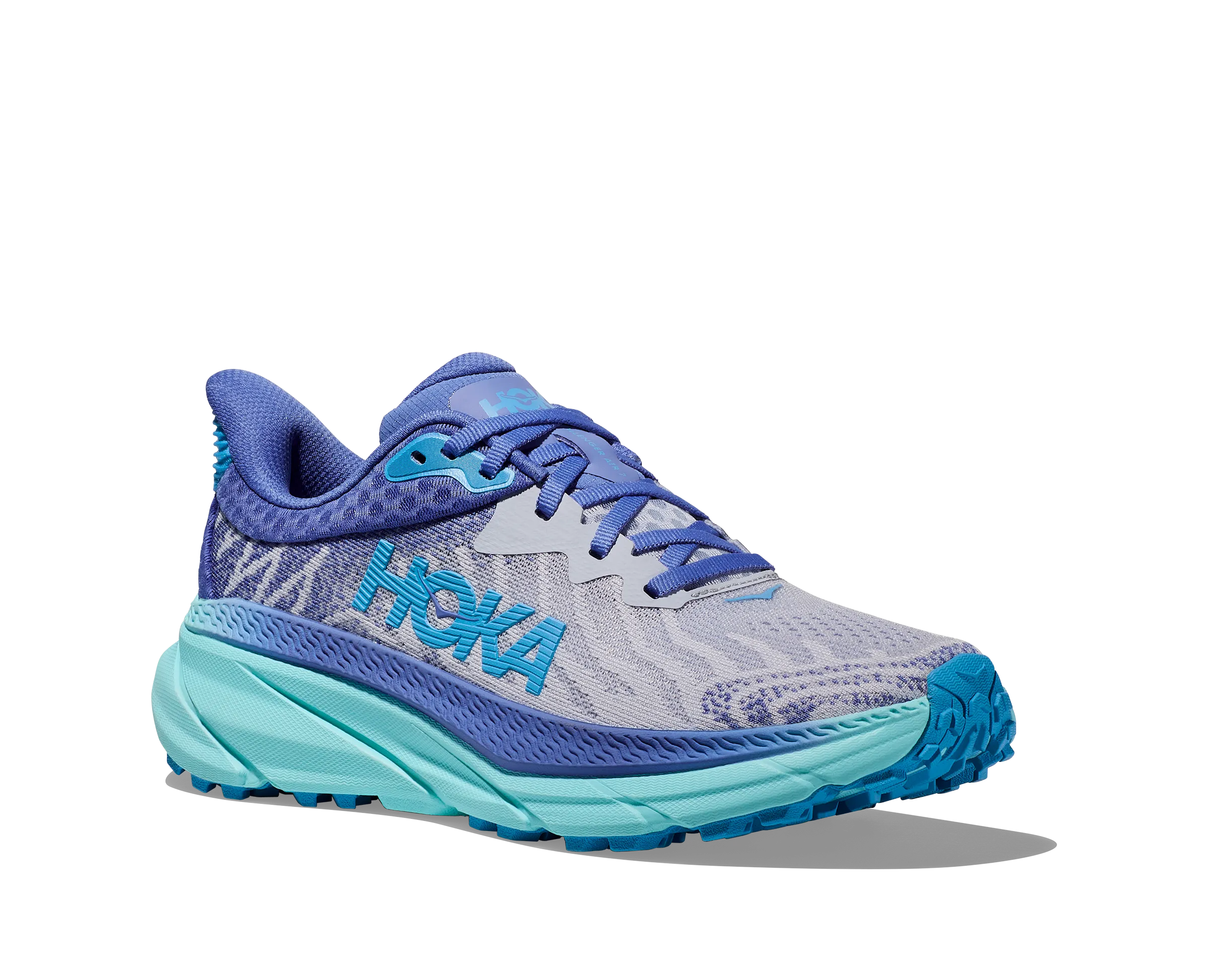 Women's Hoka Challenger 7 Color: Ether / Cosmos