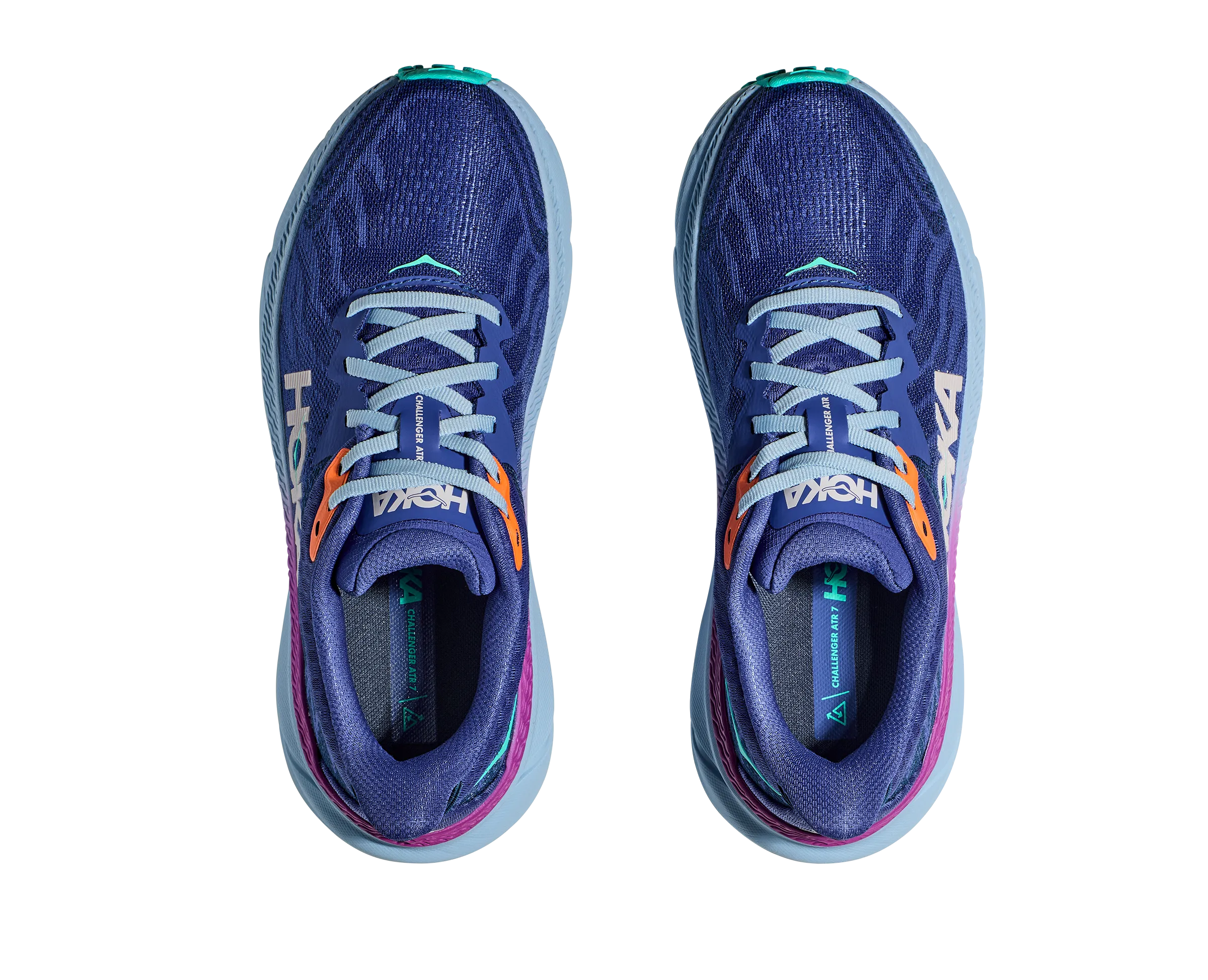 Women's Hoka Challenger 7 Color: Evening Sky/Drizzle (WIDE WIDTH)