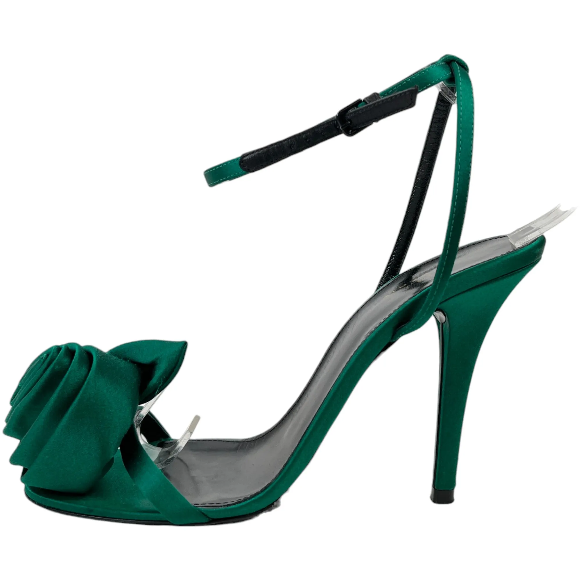 Women's Ivy Flower Embellished Heels Green Size EU 37 / UK 4