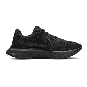 Womens Nike React Infinity Run FK 3 - Black / Black