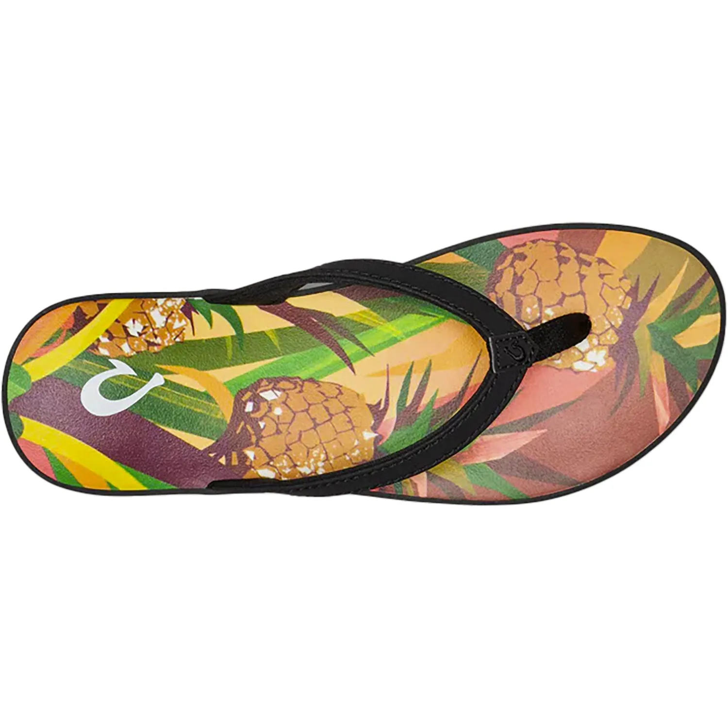 Women's OluKai Puawe Black/Pineapple Synthetic