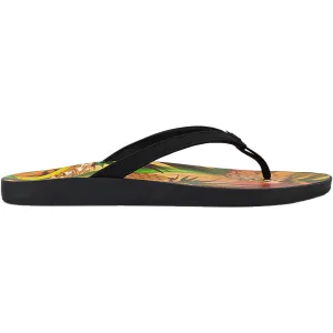 Women's OluKai Puawe Black/Pineapple Synthetic