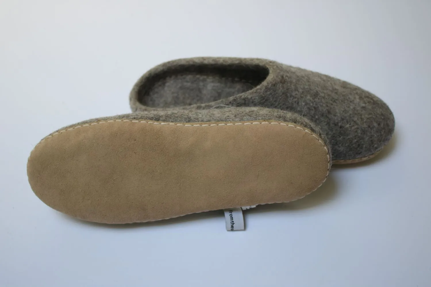 Wool felt slippers