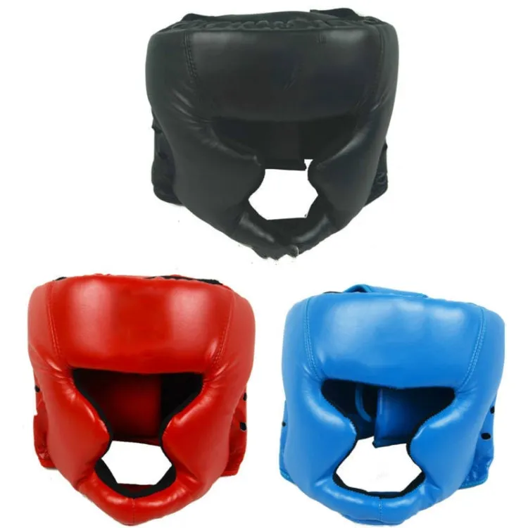 WSD001 Adjustable Adult Fighting Training Helmet Boxing Protective Gear(Black)