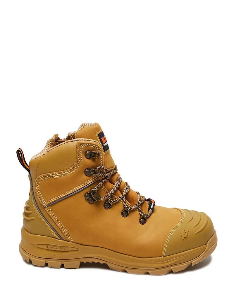 XT Ankle Lace Up Boot with Zip - Wheat