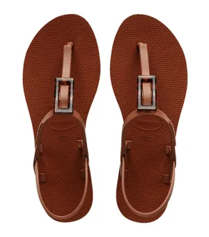 You Paraty Buckle Turtle Sandals Rust